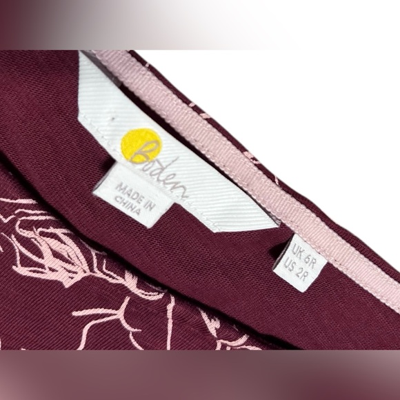 Boden Penny Dress Wild Horse Print Sheath Pencil Knee Length 3/4 Sleeve Red 6R - Picture 10 of 12